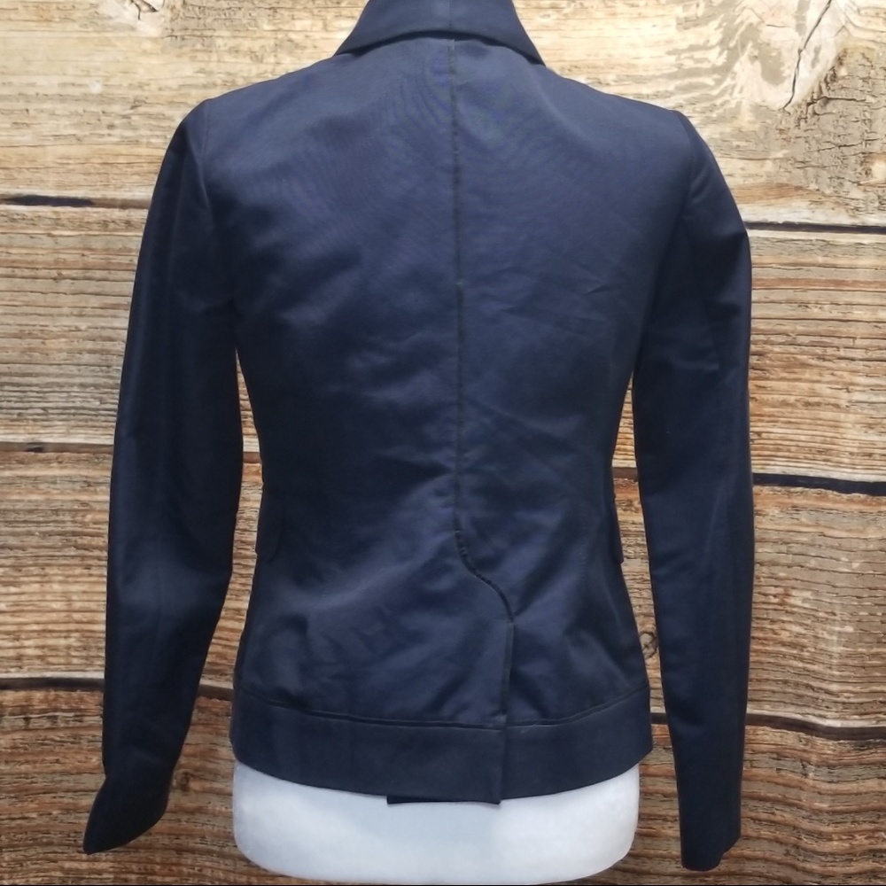10 Crosby Derek Lam Navy Blazer Gold Button Size 6 - Picture 3 of 8